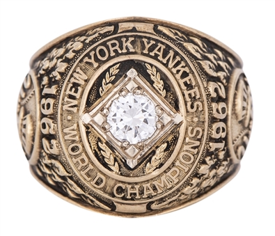 1962 New York Yankees World Series 14K Player Ring Presented to Ralph Terry - World Series MVP (Ralph Terry LOA)